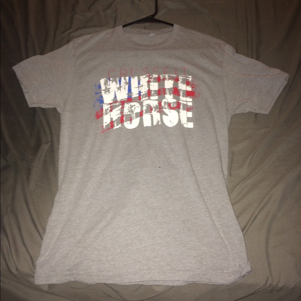 White Horse CrossFit American Flag Graphic Tee
